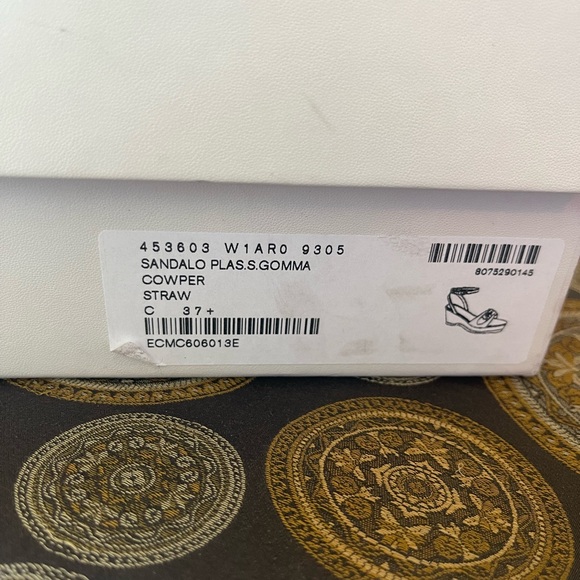 Stella McCartney Beige Cork Wedge Sandals US7 Eu/IT 37.5 - Picture 6 of 6